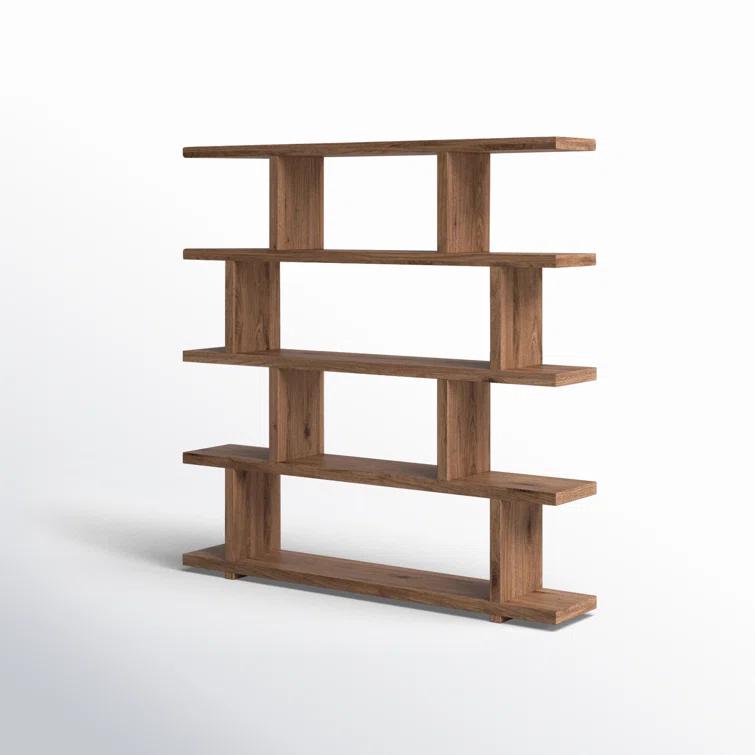 Modern Staggered Bookshelf (63")