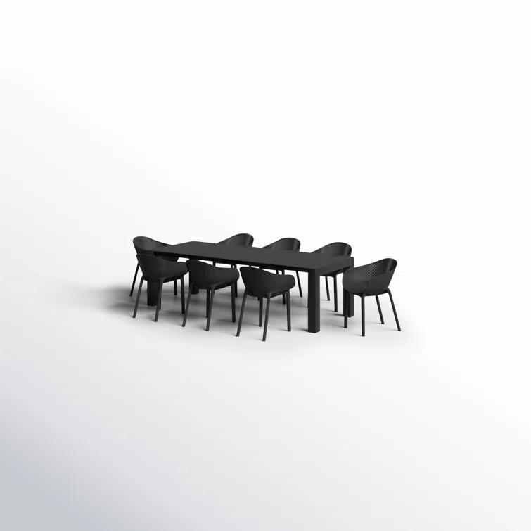 Farrah 102'' Rectangular 8 - Person Outdoor Dining Set