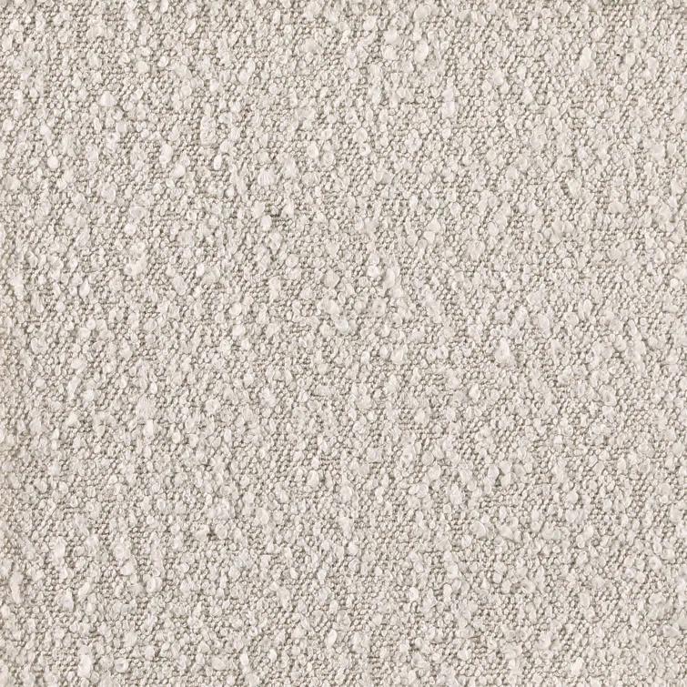 Rosdorf Park Tempered Glass Dining Set With Boucle Fabric Side Chairs