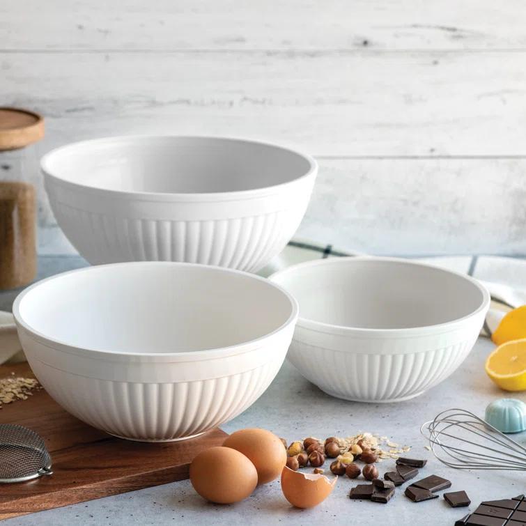 Nordic Ware 3-Piece Prep & Serve Mixing Bowl Set