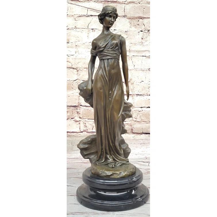 Bloomsbury Market Athena Greek Goddess Mythological Figure Bronze Sculpture Original Art By Milo