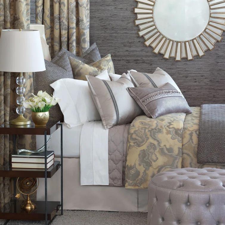 Amal Modern & Contemporary Cotton Blend Abstract Duvet Cover Set