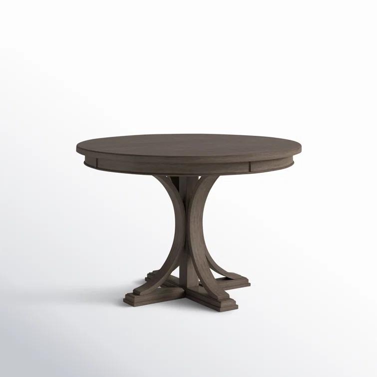 Helena Round Wood Pedestal Dining Table
