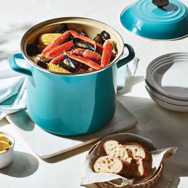 Le Creuset Enamel on Steel Stockpot with Lid