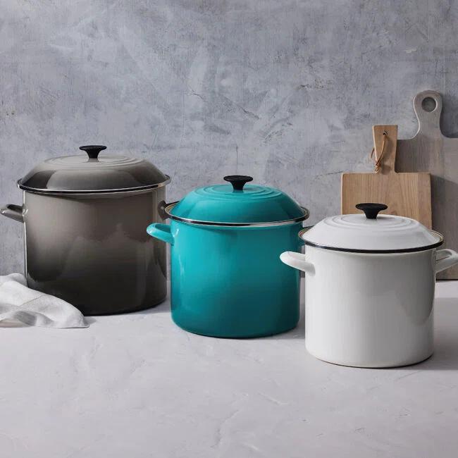 Le Creuset Enamel on Steel Stockpot with Lid