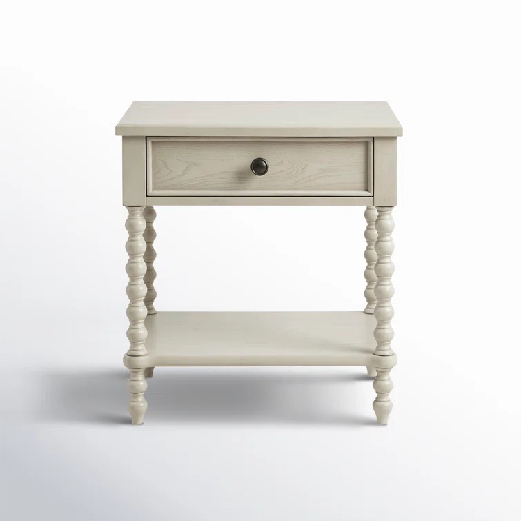 Beckett One Drawer Solid Wood Nightstand