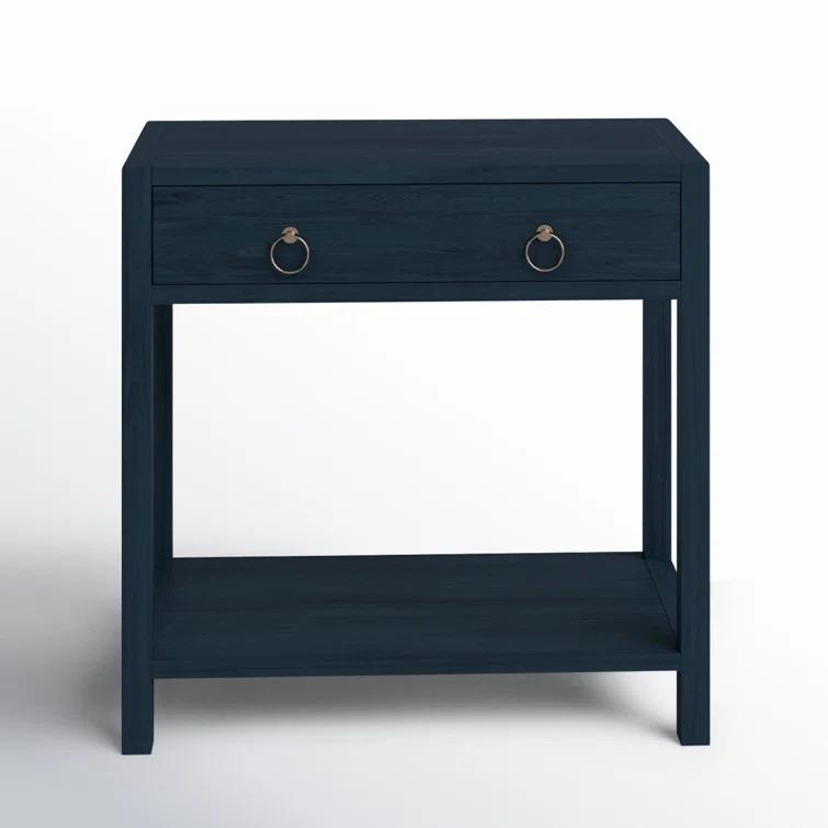 Butler Specialty Lark Navy Wide 1 Drawer Nightstand