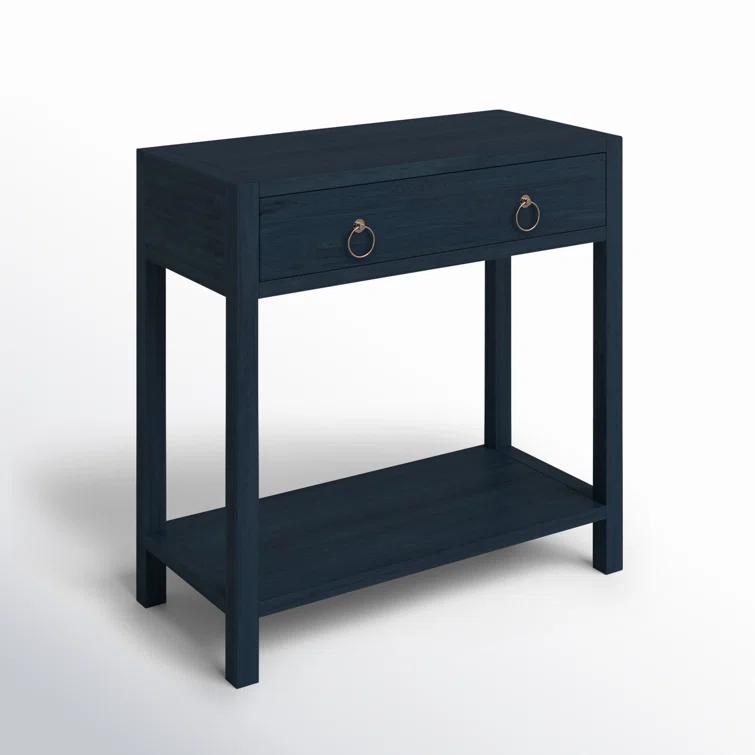 Butler Specialty Lark Navy Wide 1 Drawer Nightstand