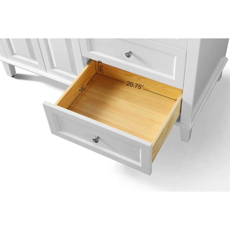 Hannah 48'' Single Bathroom Vanity with Quartz Top