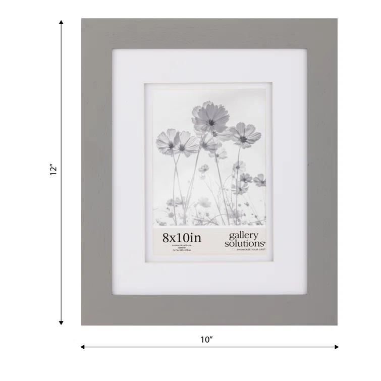 Gallery Solutions Gallery Solutions Wall Mount Or Tabletop Double Airfloat  Mat Picture Frame