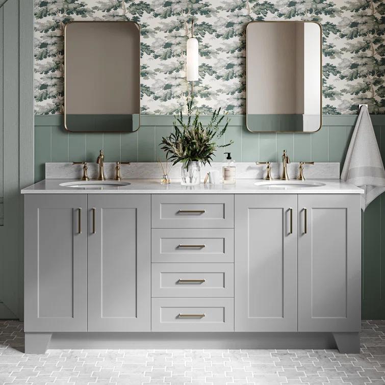 ARIEL TAYLOR 73 IN DOUBLE OVAL SINK VANITY 1