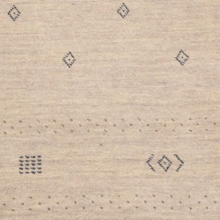 Cyrena Hand-Loomed Wool Rug - Natural / 5' x 8'