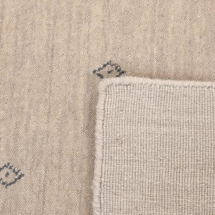 Cyrena Hand-Loomed Wool Rug - Natural / 5' x 8'