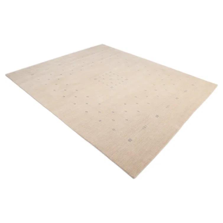 Cyrena Hand-Loomed Wool Rug - Natural / 5' x 8'