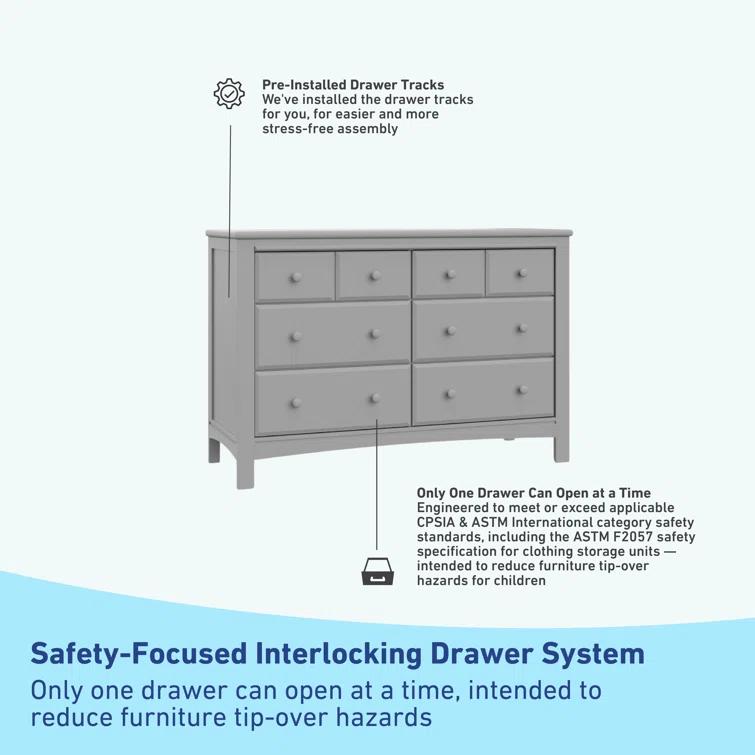Benton 6 Drawer Double Dresser
