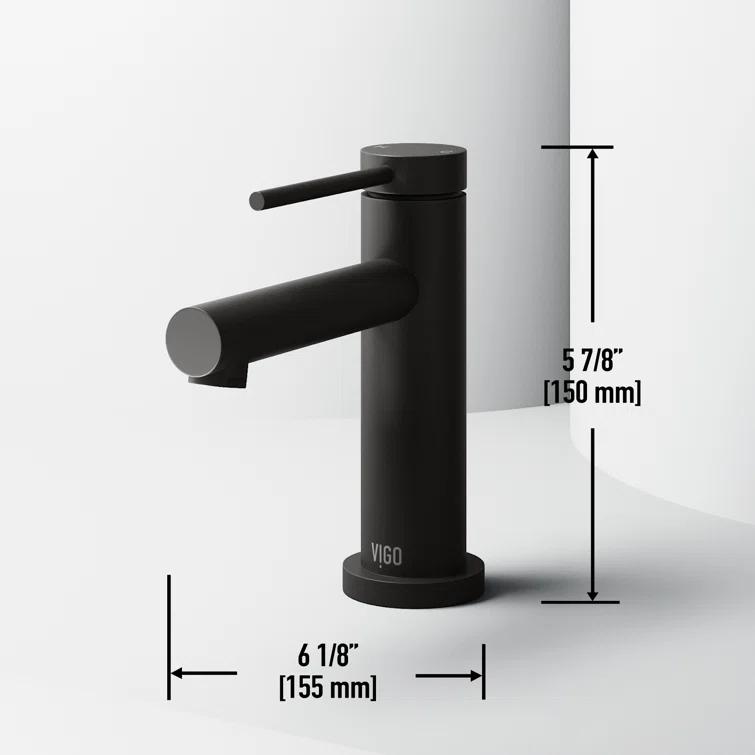 Jewel 6 in. H Single-Hole Single Handle Bathroom Faucet