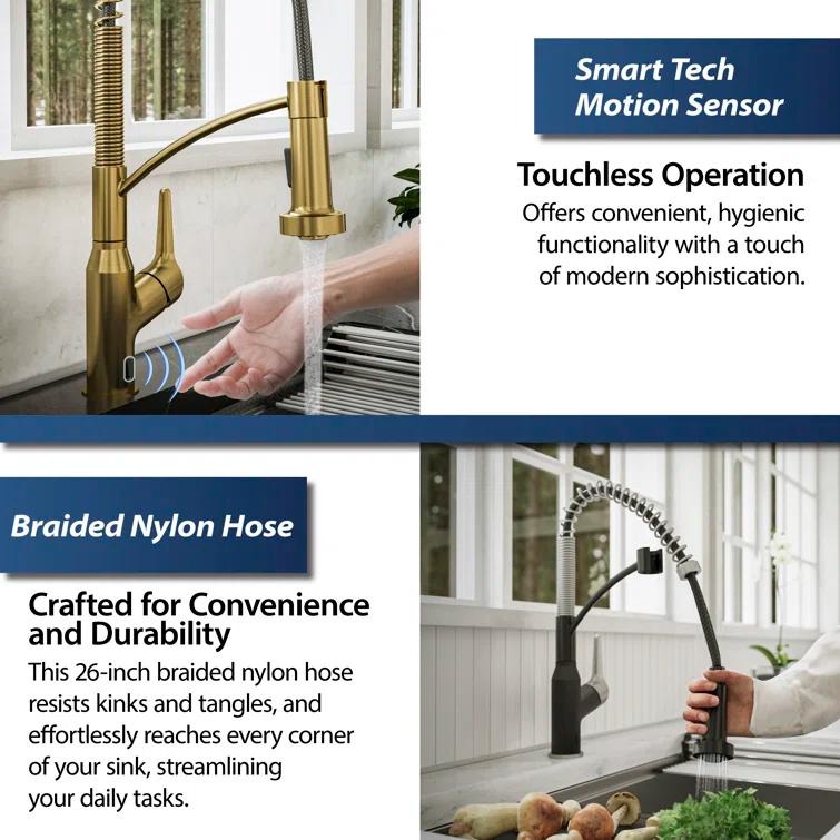 Karran Scottsdale Pull Down Touchless Kitchen Faucet