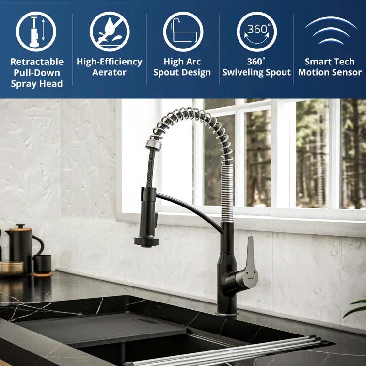Karran Scottsdale Pull Down Touchless Kitchen Faucet