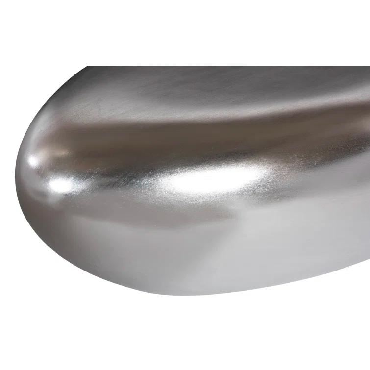 Silver Leaf River Stone Coffee Table