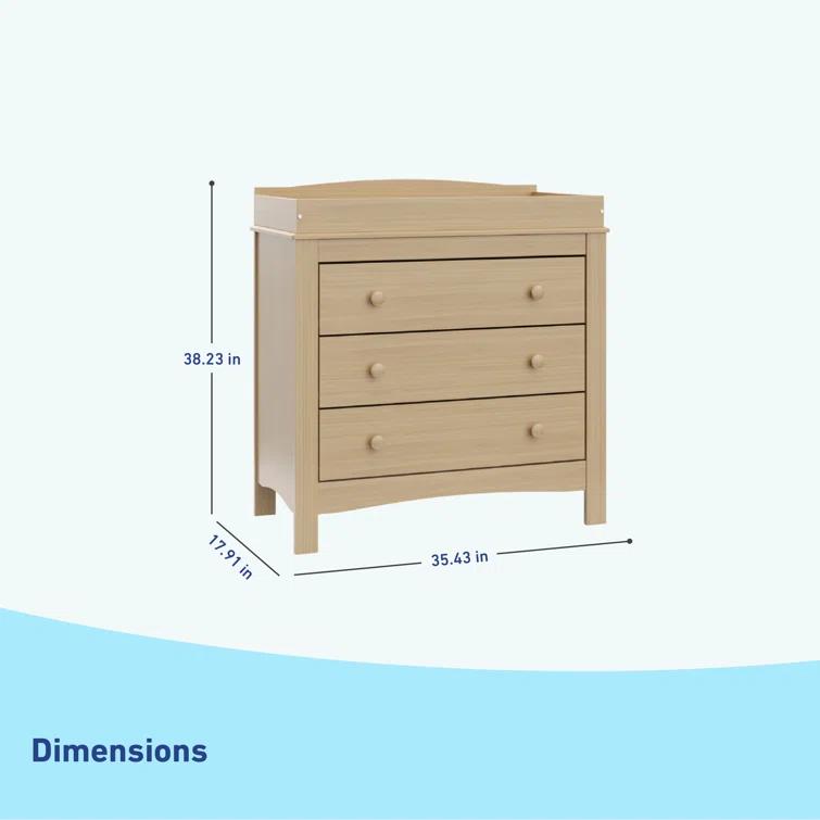 Noah 3 Drawer Chest with Changing Topper