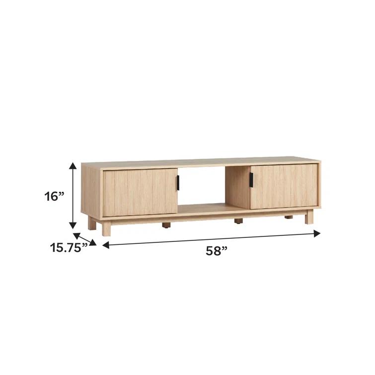 Farmann Reeded 2-Door TV Stand