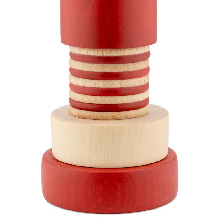 Natural Red Beechwood Totem Pepper and Spice Mill