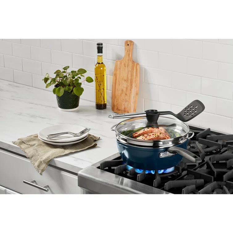 Cuisinart Cuisinart Preferred Pan 4 Piece Set (4.5 Qt. Multi-Purpose Pan with Cover, Steamer, Slotted Turner)