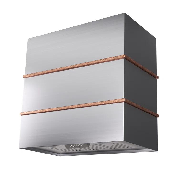 Akicon Akicon 30" Stainless Steel 600 CFM Ducted (Vented) Wall Mounted Required Range Hood AK-HS30HC-BSC