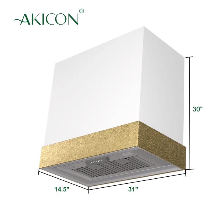 Akicon 600 CFM Ducted (Vented) Wall Mounted Required Range Hood