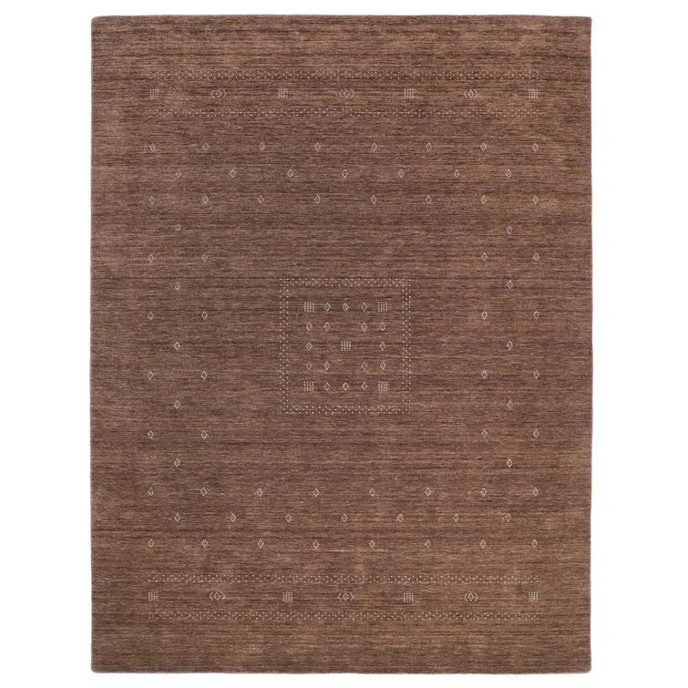 Cyrena Hand-Loomed Wool Rug - Brown / 5' x 8'