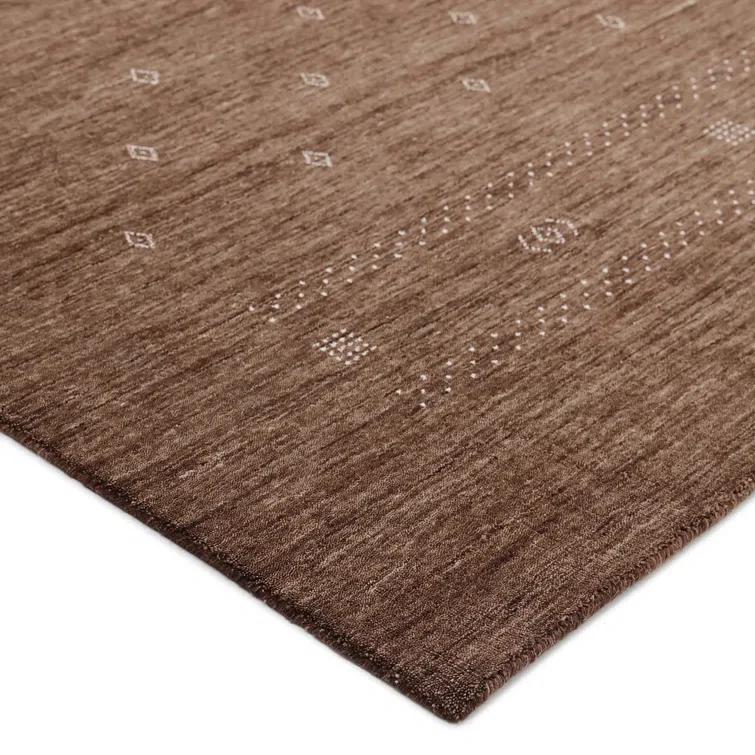 Cyrena Hand-Loomed Wool Rug - Brown / 5' x 8'