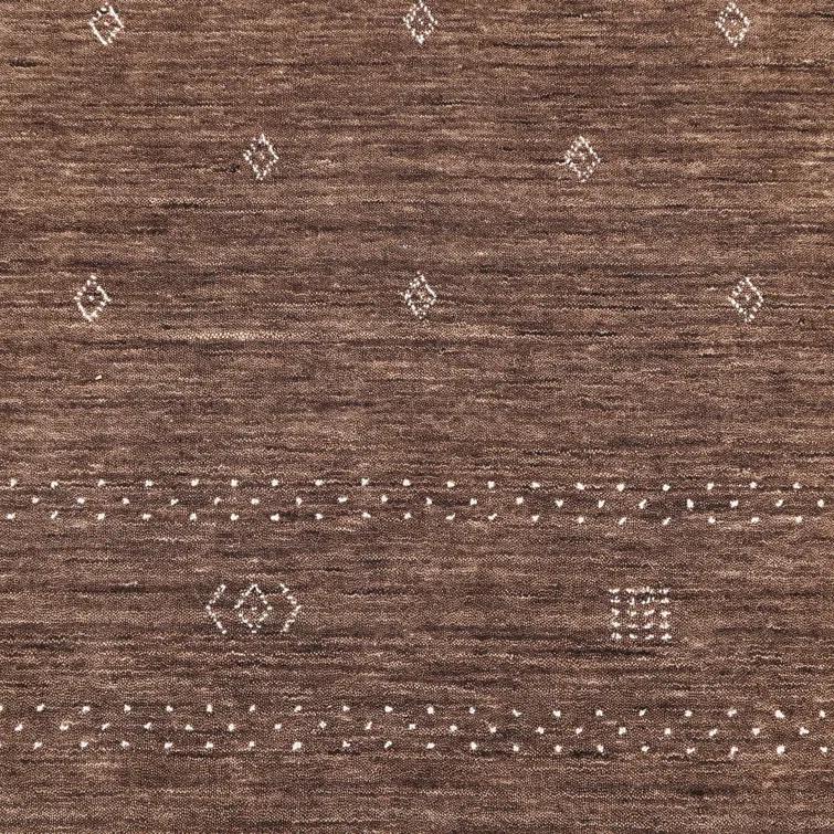 Cyrena Hand-Loomed Wool Rug - Brown / 5' x 8'