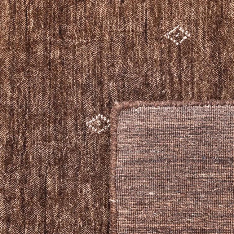 Cyrena Hand-Loomed Wool Rug - Brown / 5' x 8'