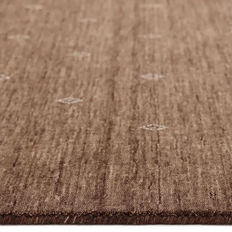 Cyrena Hand-Loomed Wool Rug - Brown / 5' x 8'
