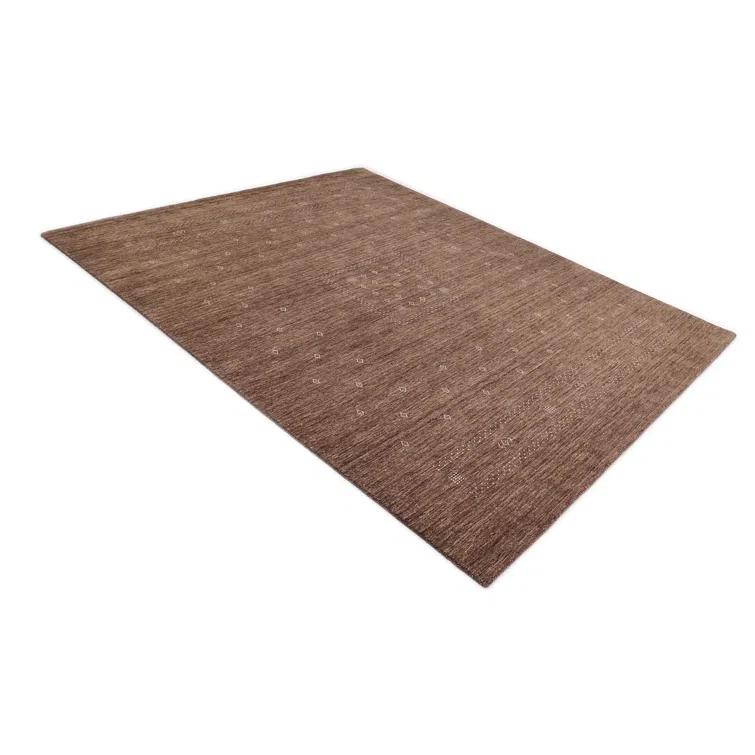 Cyrena Hand-Loomed Wool Rug - Brown / 5' x 8'
