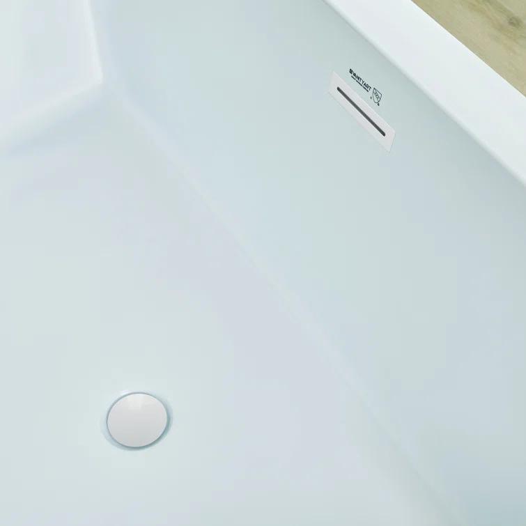 Orion 59'' x 30'' Freestanding Soaking Acrylic Bathtub