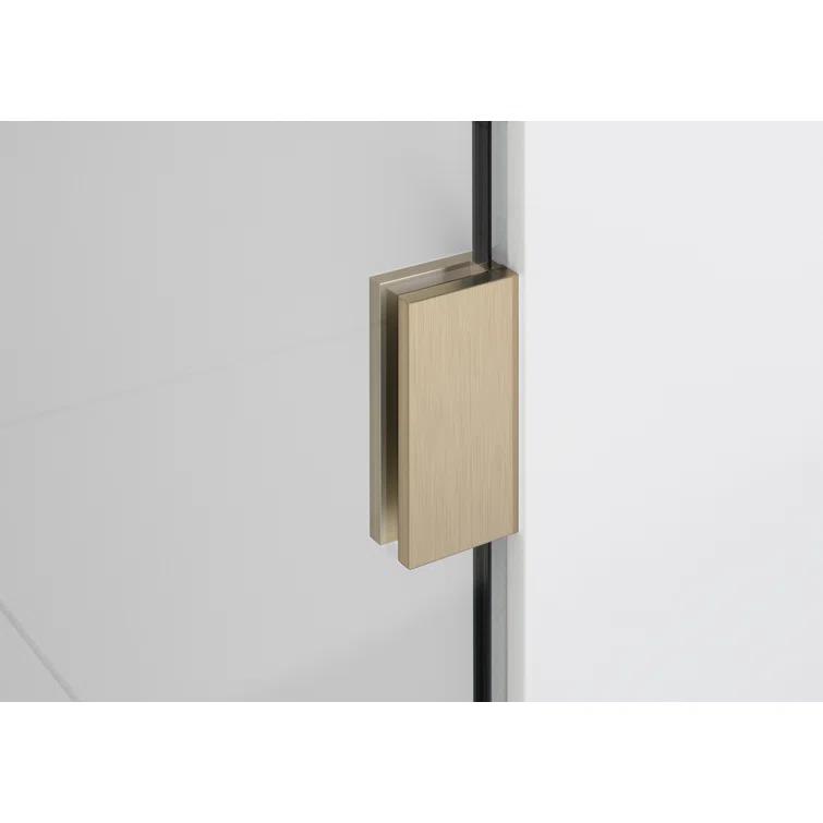 Venus 32 in. x 86.75 in. Fully Frameless Arched Single Fixed Shower Panel