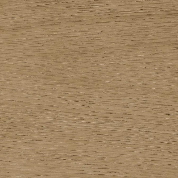 Natural Oak Asymmetrical Leg Dining Table