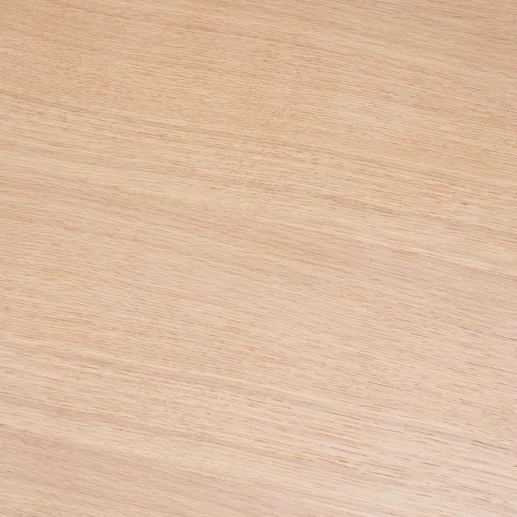 Natural Oak Asymmetrical Leg Dining Table