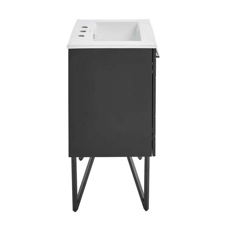 Annecy 24 In. Bathroom Vanity With Ceramic Sink Top