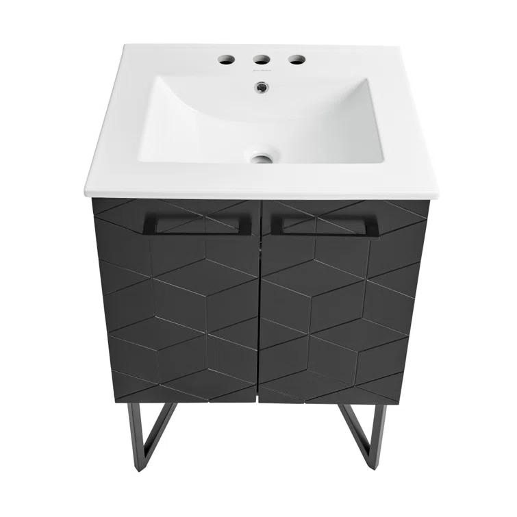 Annecy 24 In. Bathroom Vanity With Ceramic Sink Top