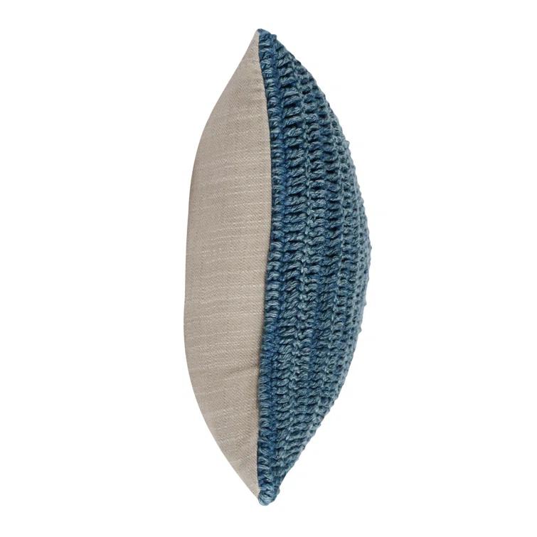 Nakeya Knitted Linen Throw Pillow