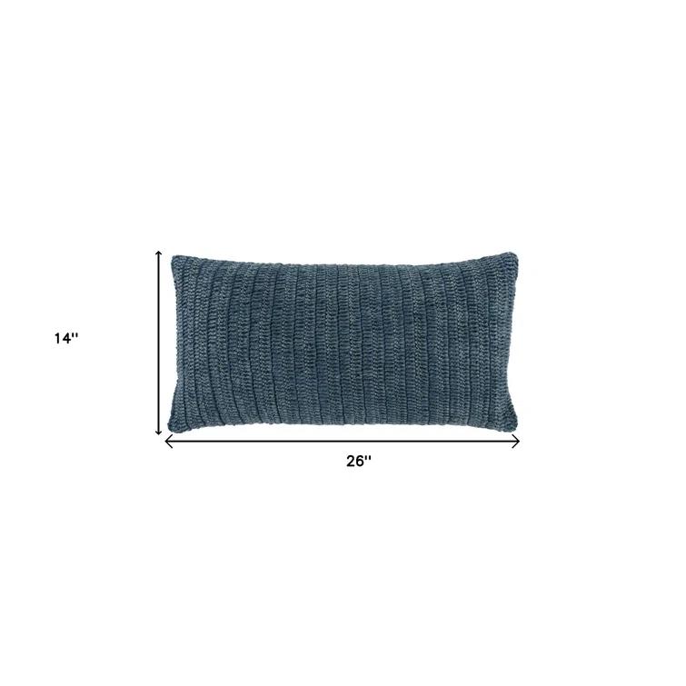 Nakeya Knitted Linen Throw Pillow