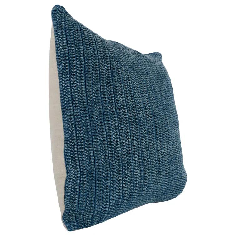 Nakeya Knitted Linen Throw Pillow