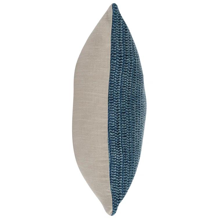 Nakeya Knitted Linen Throw Pillow