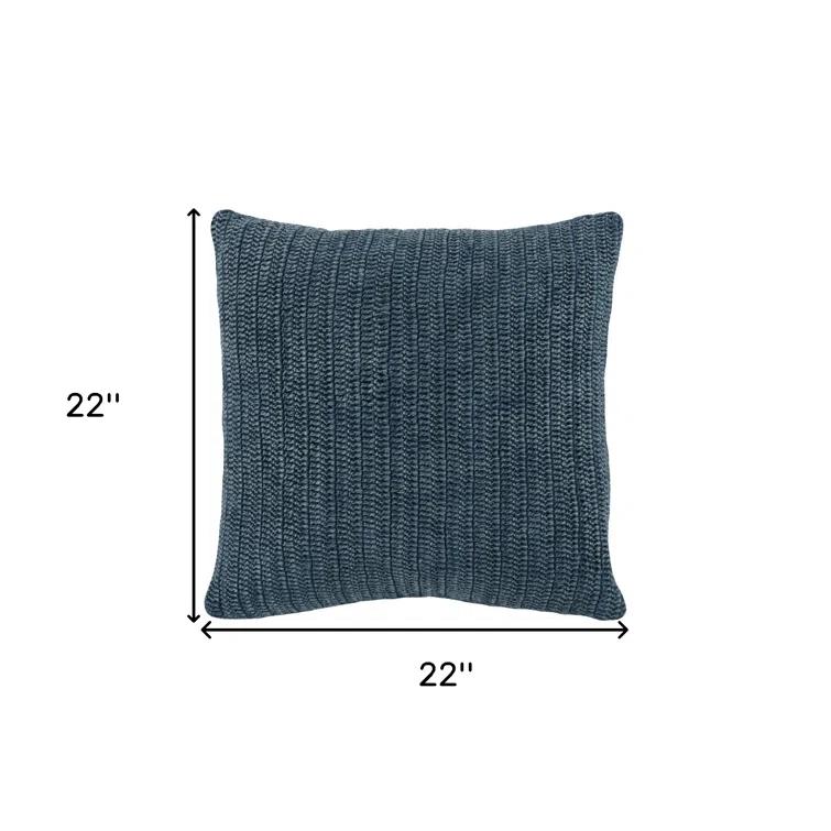 Nakeya Knitted Linen Throw Pillow