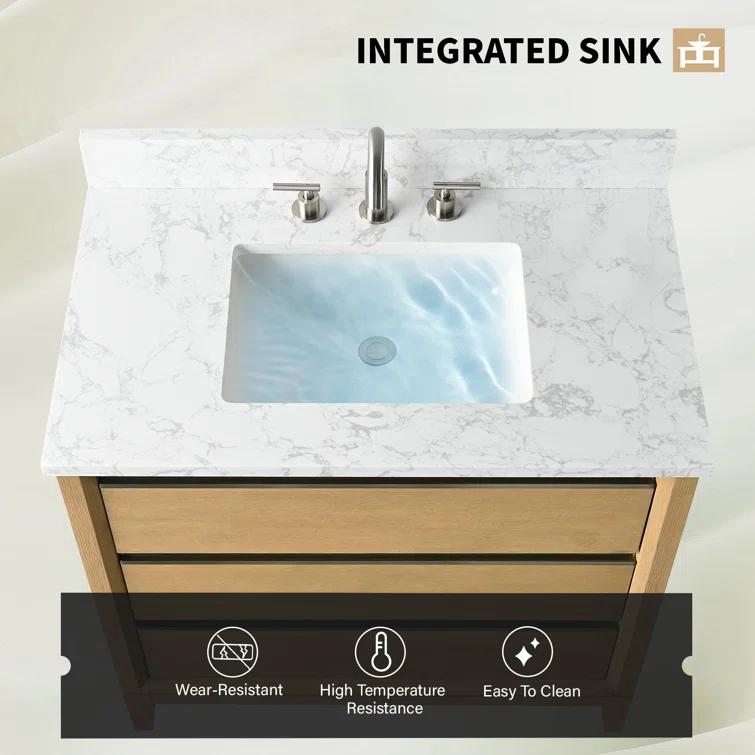 36 Single Bathroom Vanity with Top