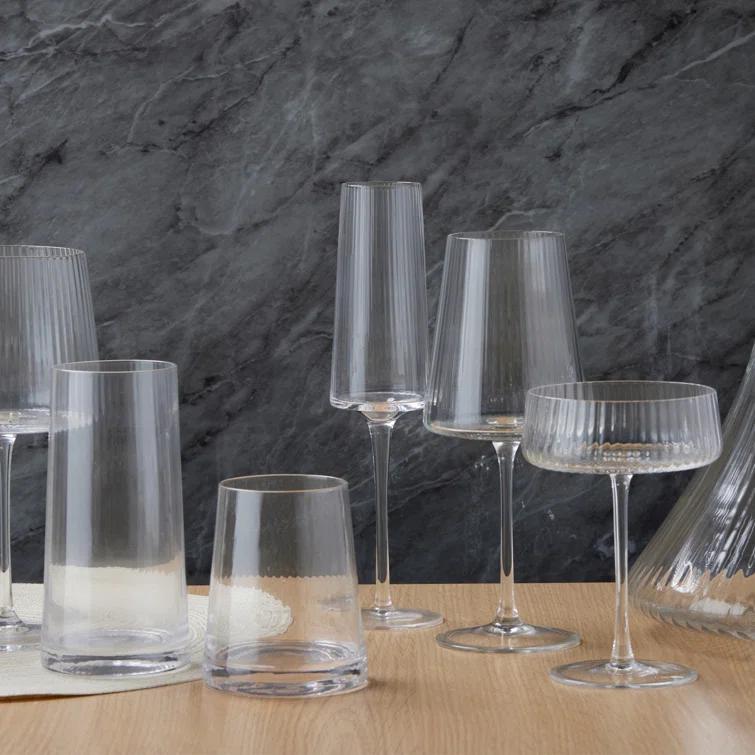 Zoya 8.5oz. Champagne Glass Stemware Set (Set of 2)