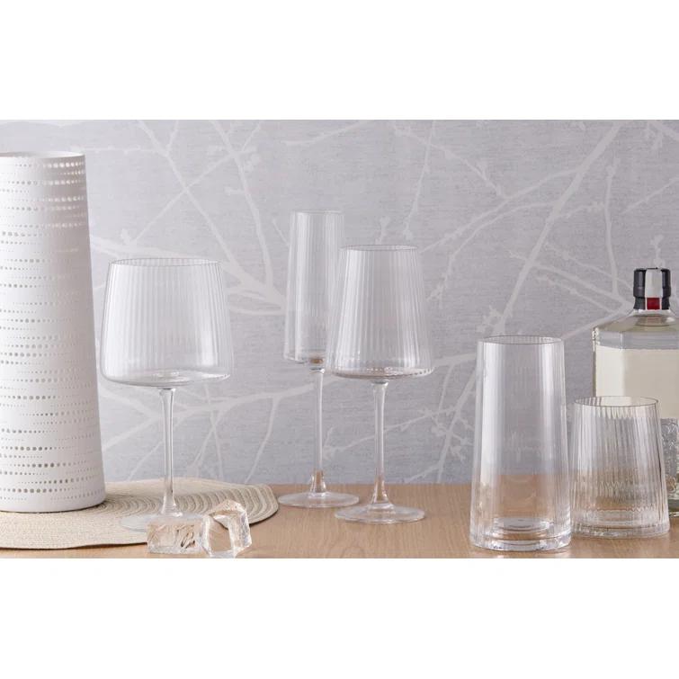 Zoya 8.5oz. Champagne Glass Stemware Set (Set of 2)