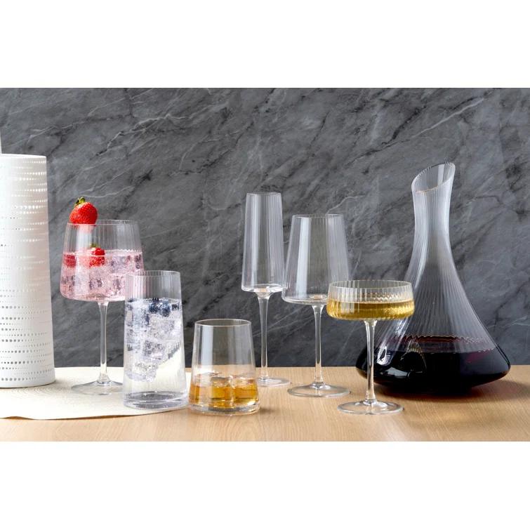 Zoya 8.5oz. Champagne Glass Stemware Set (Set of 2)